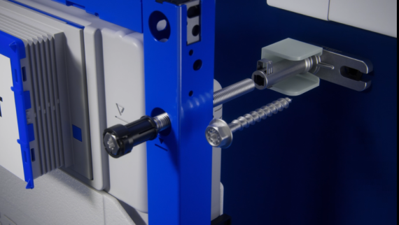 Valfri placering av väggfästen Valfri placering av väggfästen