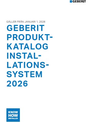 Geberit Produktkatalog - Installationsystem
