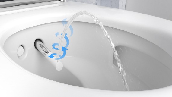 Geberit AquaClean duschtoalett med duscharm