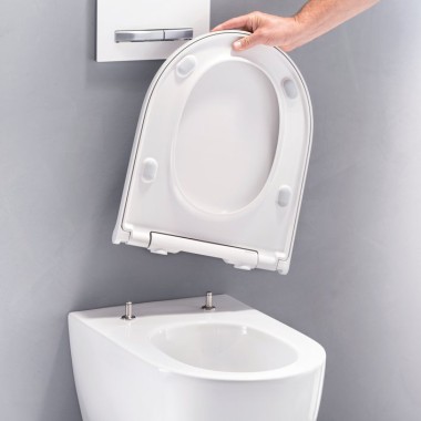 Geberit ONE WC med enkel borttagning av WC-lock och WC-sits