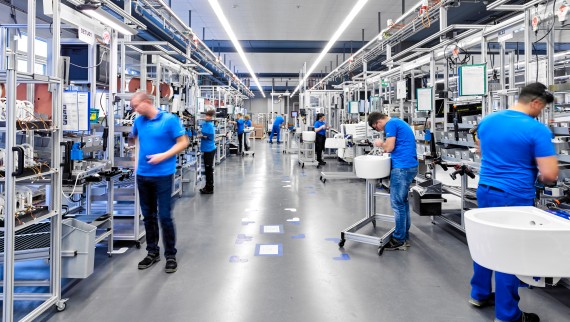 AquaClean Mera duschtoalett, Produktion i Jona