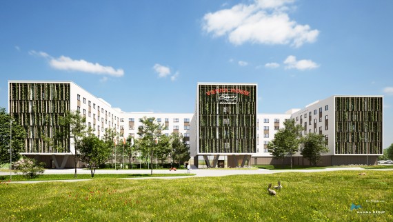 Europas största hotell inom trähybridkonstruktion öppnade i Wien Schwechat (© BKK3 Architektur)