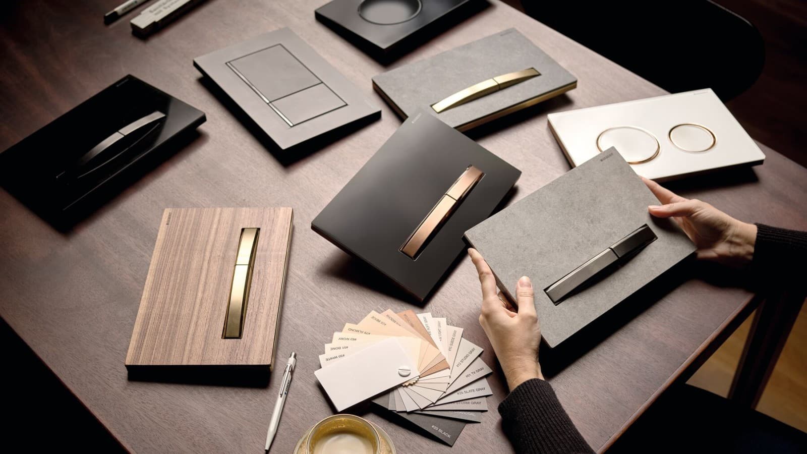 Urval av olika spolplattor Urval av olika spolplattor