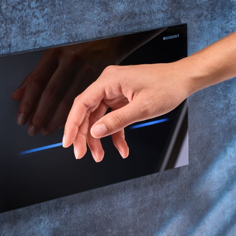 Geberit Sigma80 med beröringsfri aktivering Geberit Sigma80 med beröringsfri aktivering