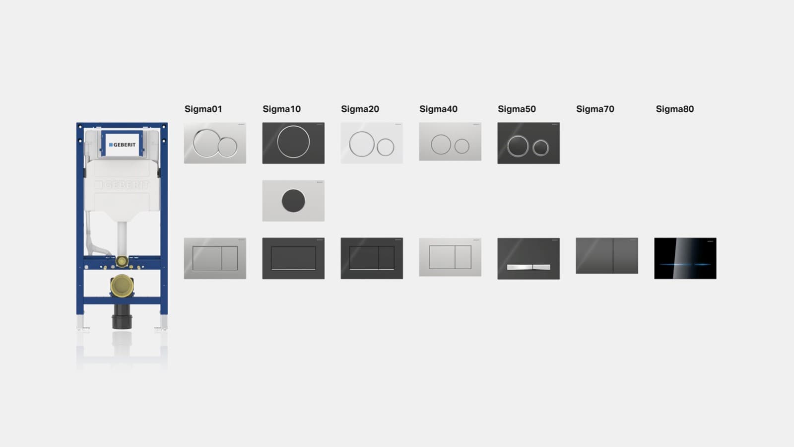 Geberit Sigma inbyggnadscistern 12 cm Geberit Sigma inbyggnadscistern 12 cm