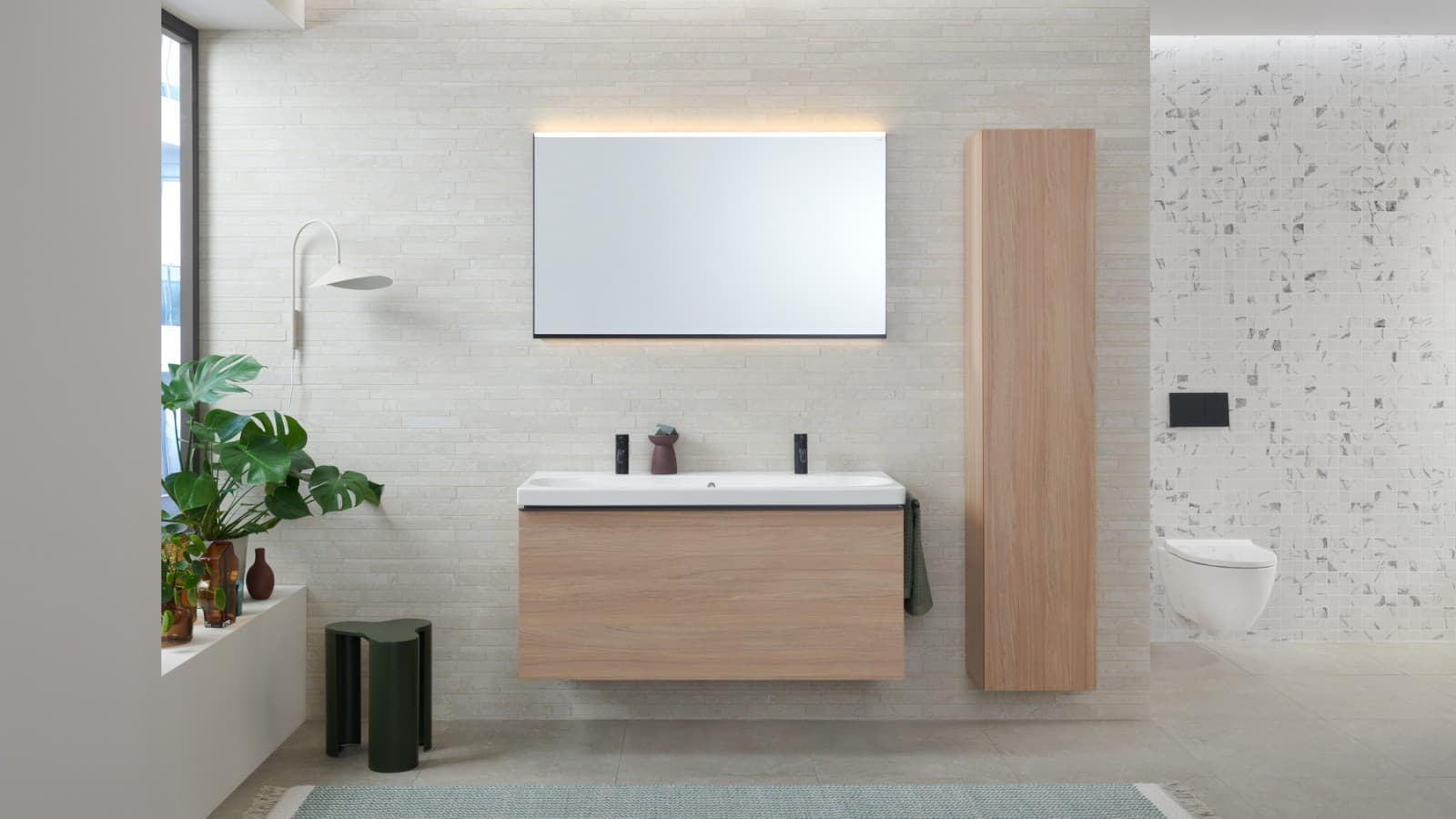 Geberit Acanto dubbeltvättställ Geberit Acanto dubbeltvättställ