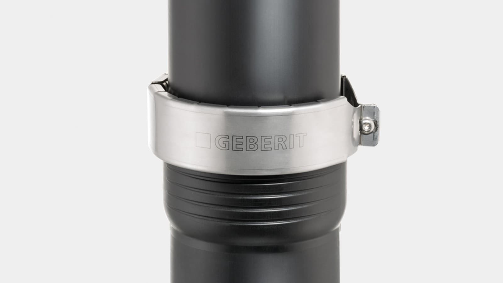 Silent-Pro anslutning kan motstå ett inre tryck på upp till 2 bar med Geberits klokoppling Silent-Pro anslutning kan motstå ett inre tryck på upp till 2 bar med Geberits klokoppling