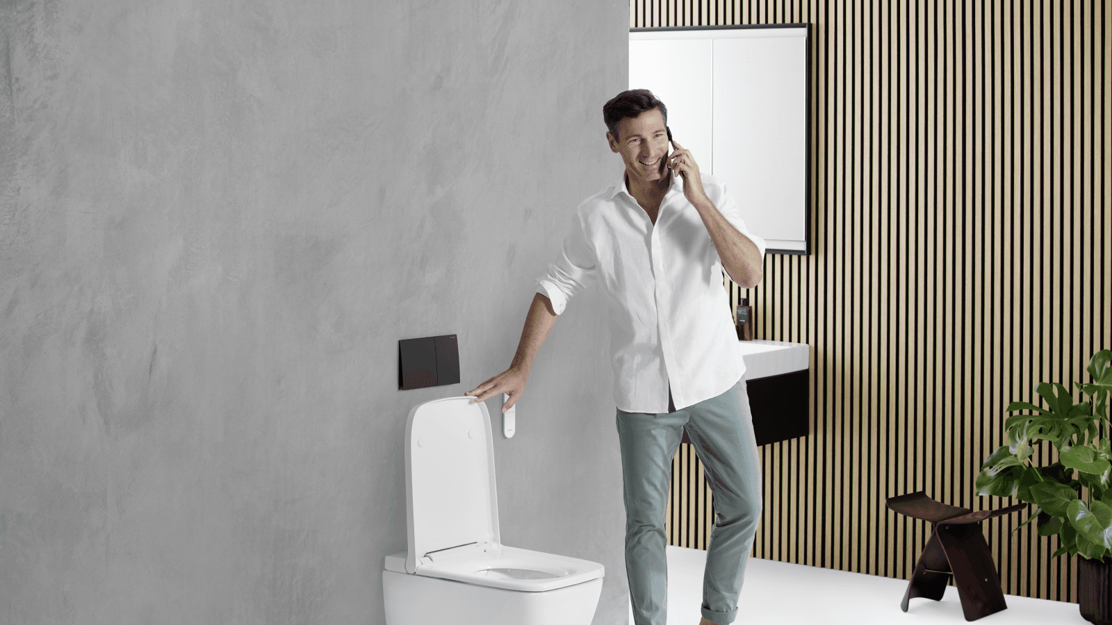 Geberit AquaClean Sela med Sigma70 spolplatta Geberit AquaClean Sela med Sigma70 spolplatta