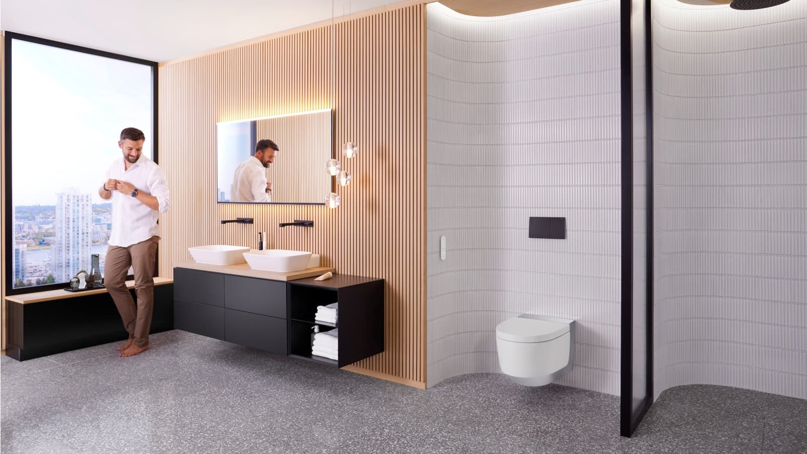 Geberit AquaClean Mera Comfort duschtoalett Geberit AquaClean Mera Comfort duschtoalett