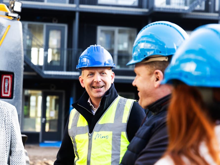 Miljöingenjören och entreprenören Michel Baars tillämpar modulärt byggande och den cirkulära ekonomin inom byggbranschen (© Fotostudio Gerard-Jan Vlekke/Fotovak BV)