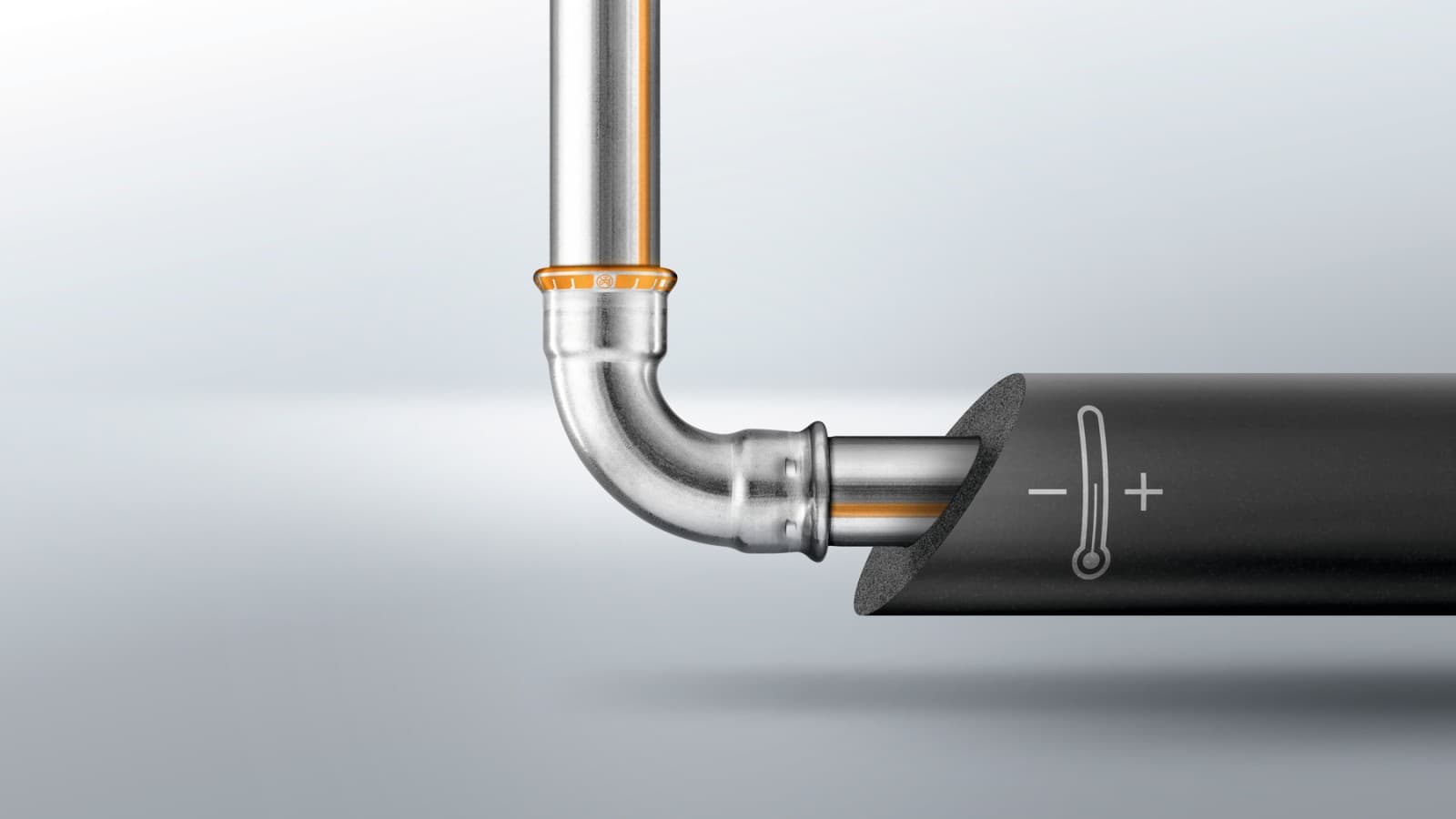 Nya rostfria Geberit Mapress Therm rörsystem tillverkat av CrTi-stål Nya rostfria Geberit Mapress Therm rörsystem tillverkat av CrTi-stål